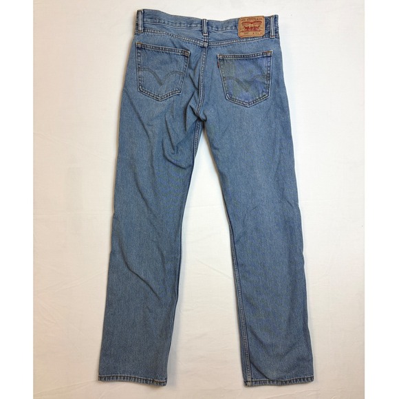 Levis 505 Straight Fit Jeans Lot Bundle 2 Mens 33x34 Blue Black Denim Y2K - Picture 14 of 16